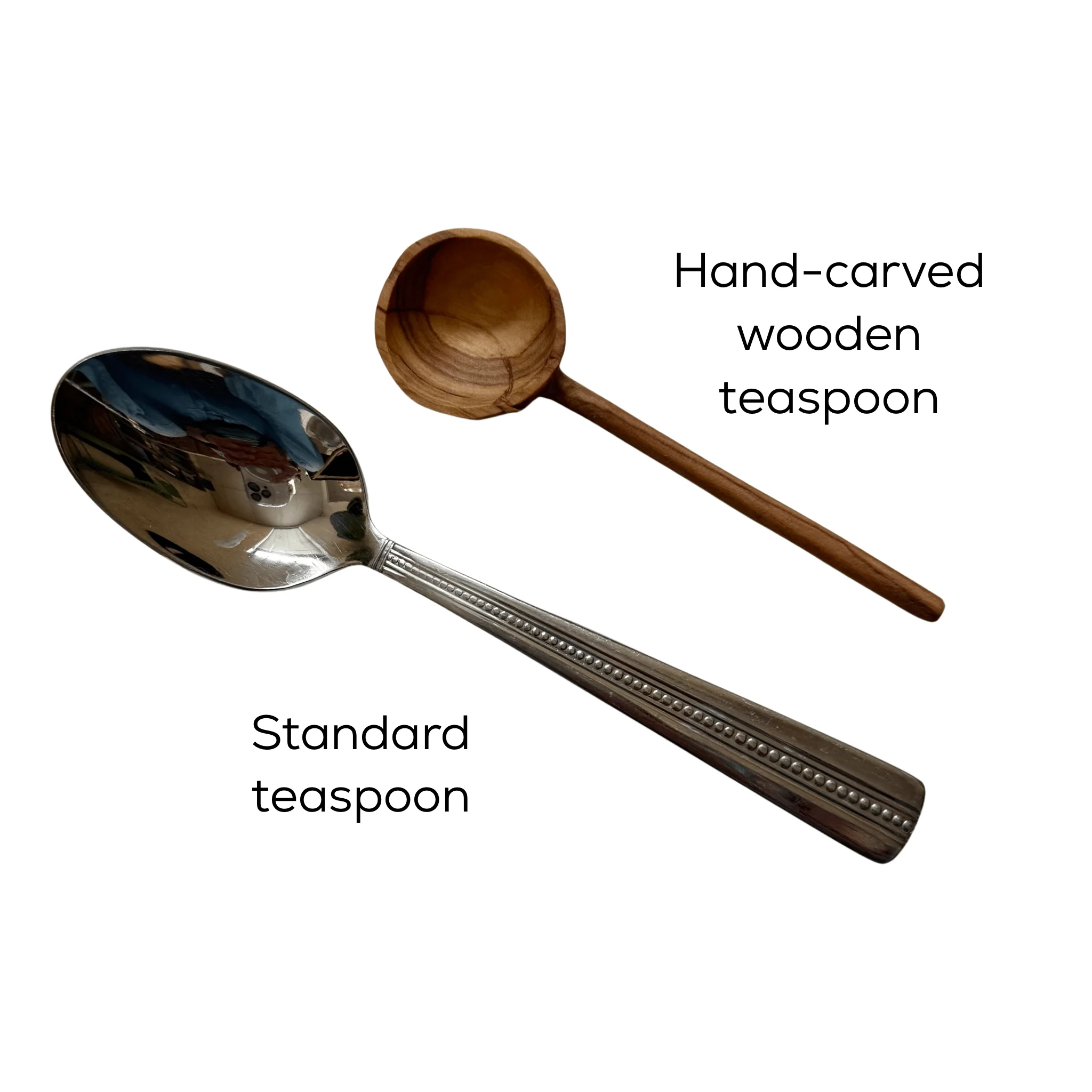 Hand Carved Wooden Teaspoon - Image 3