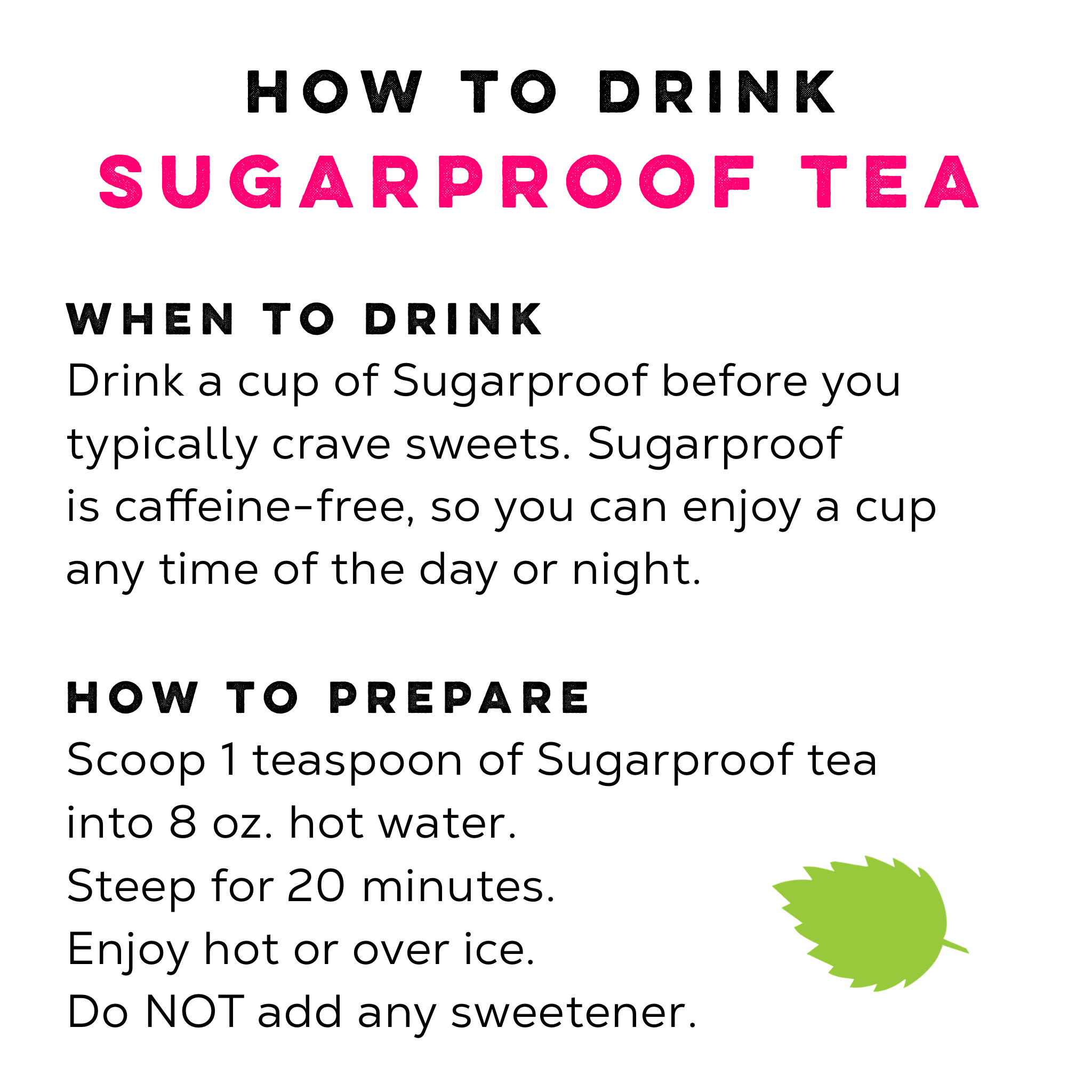 Sugarproof Tea - Caffeine-Free Tea For Sugar Cravings - Image 10